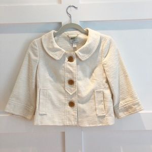 EUC Ann Taylor Tweed Crop Jacket - Size 0